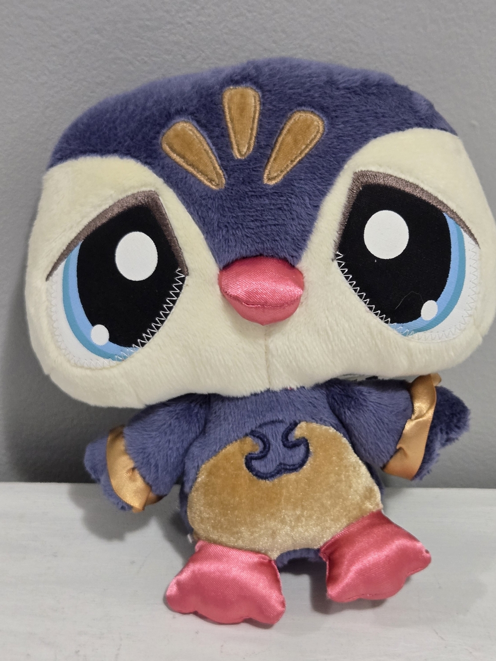 Littlest Pet Shop 7" Hasbro Sassiest Penguin LPS Stuffed Animal Toy Plush 2008